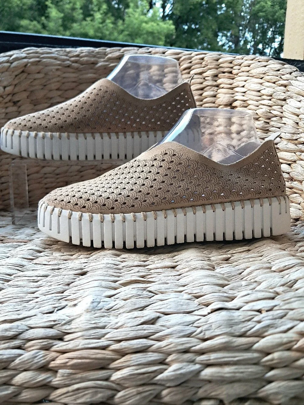 Ilse Jacobsen Tulip Platform Sneakers Wmn 7/7.5 Recycled Microfiber Latte